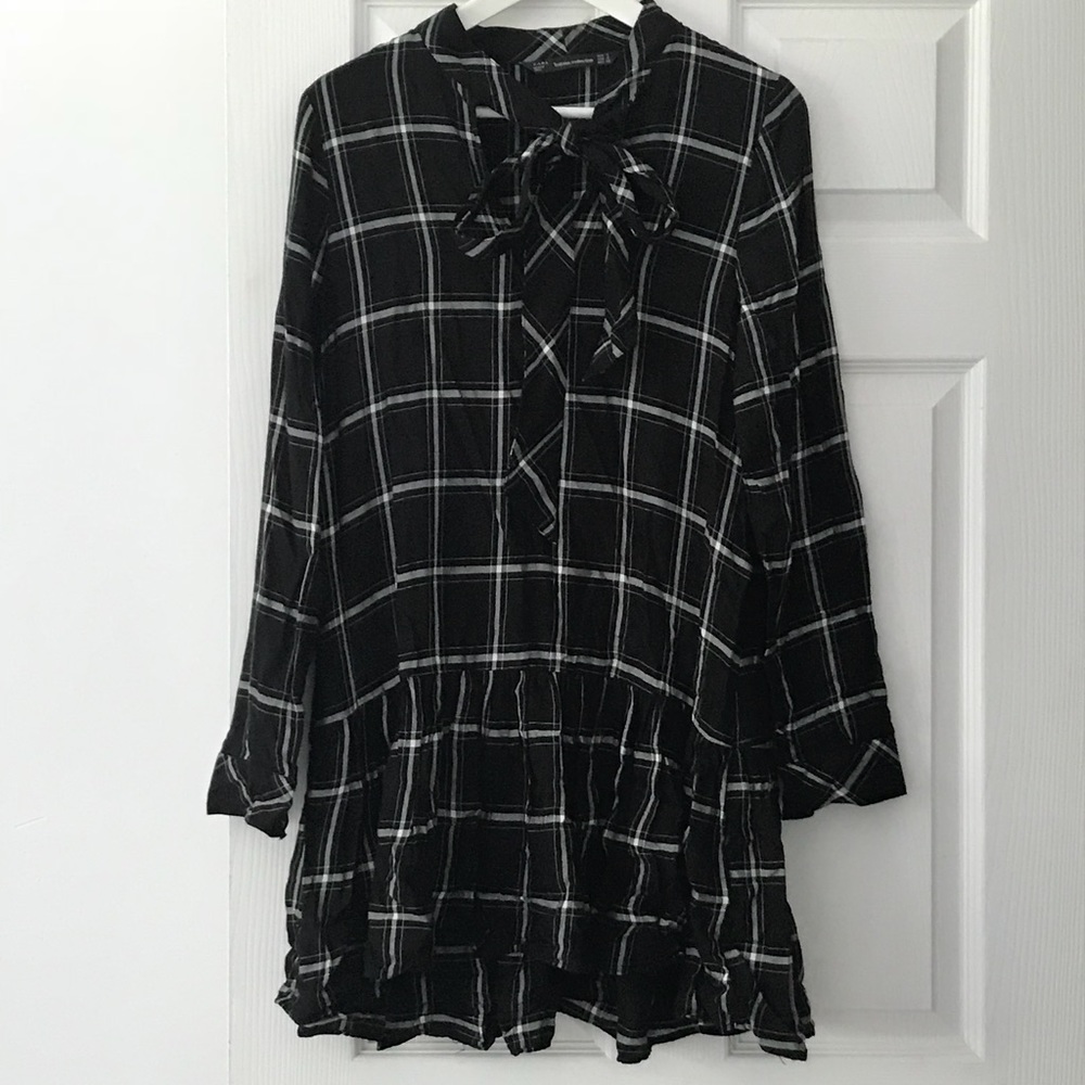 Zara plaid dress